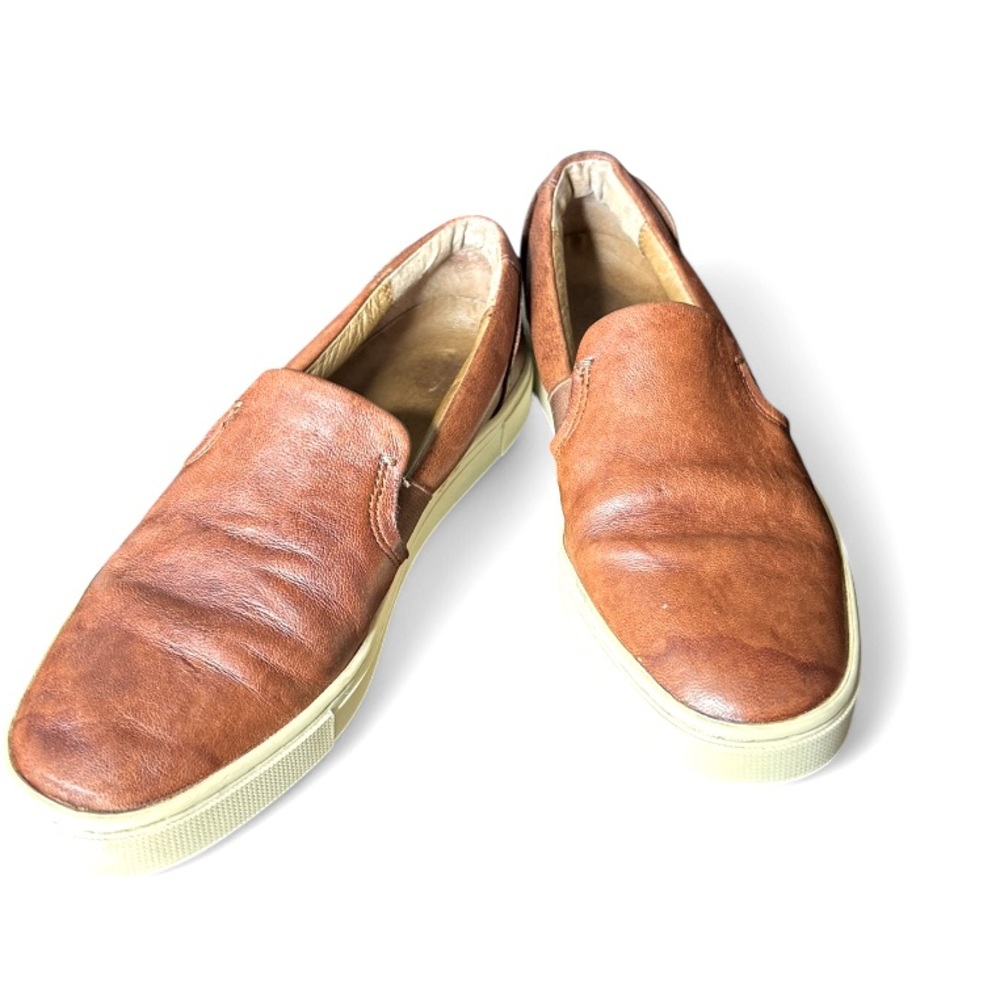 Frye Ivy Brown Leather Slip On Casual Comfort Shoes Womens Size 7M  3471274-COG